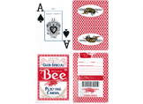 Jumbo Index Bubble Bee Marked Cards Red Decks