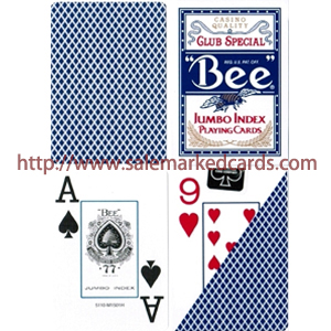 Jumbo Index Bee Marked Cards Blue Decks