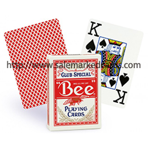 Jumbo Index Bee Marked Cards Red Decks